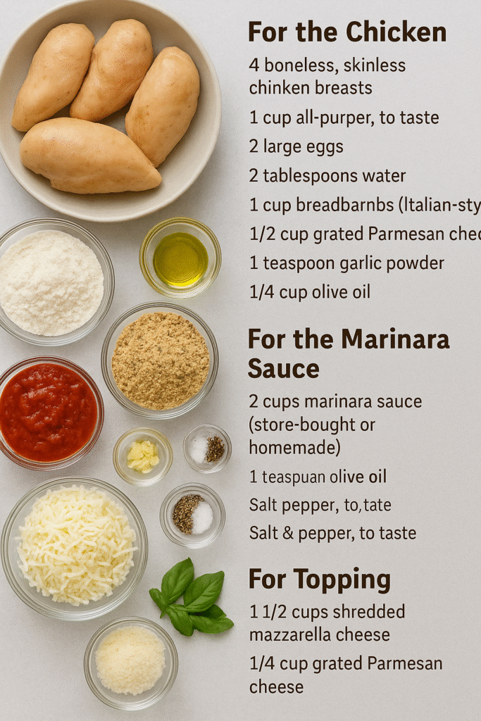 Chicken Parmesan with Marinara Sauce recipe