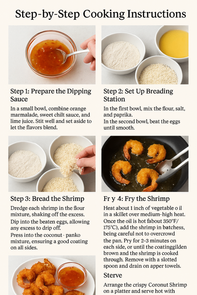 Coconut Shrimp step by step