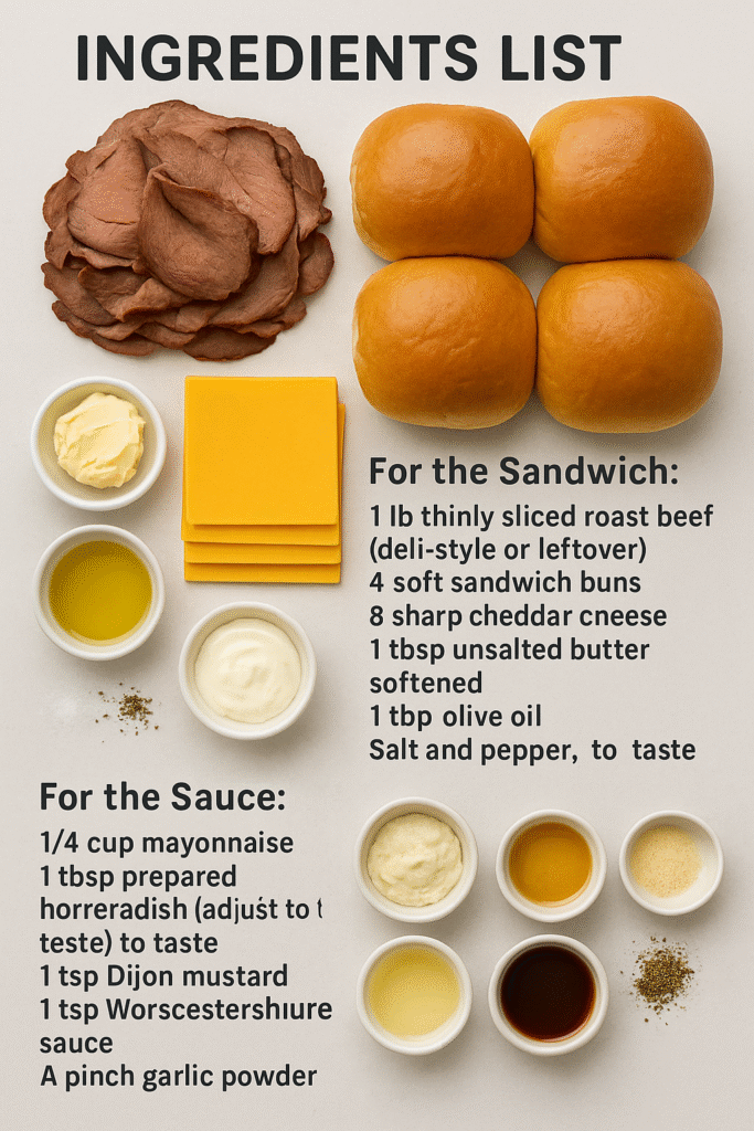Roast Beef and Cheddar Sandwich