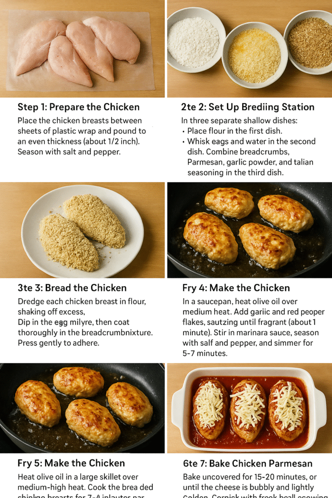 Chicken Parmesan with Marinara Sauce recipe