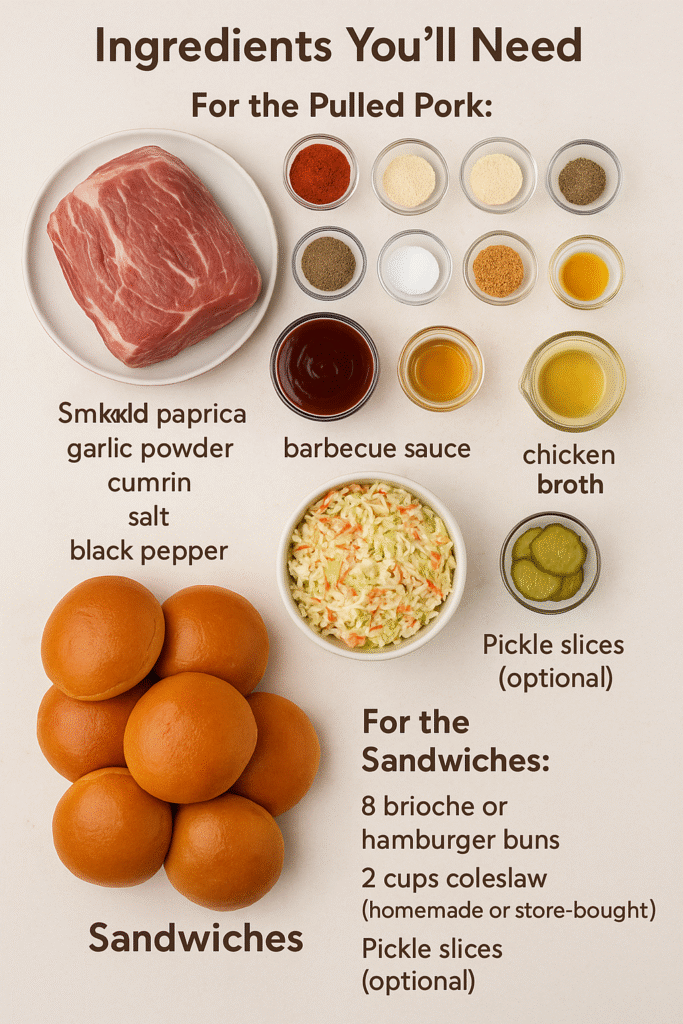 BBQ Pulled Pork Sandwiches
